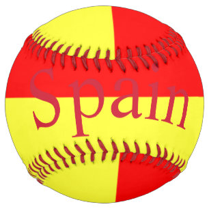 Balle De Softball Drapeau du pays Espagne Thunder_Cove