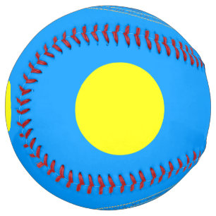 Balle De Softball Drapeau Palaos et blason Patriotique