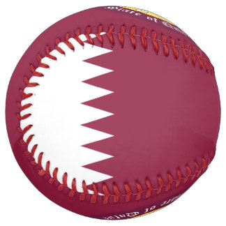 Balle De Softball Feel the heartbeat of Qatar in every stitch!