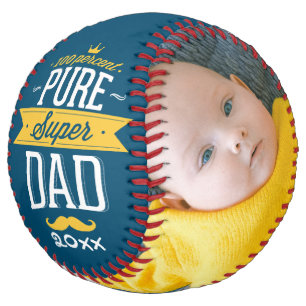 Balle De Softball Fête des pères Personnalisée Pure Super Papa