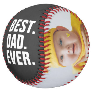 Balle De Softball fête des pères unique personnalisé meilleur pè