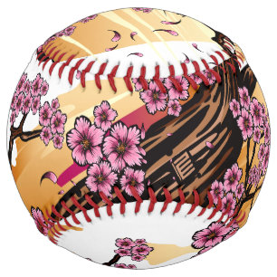 Balle De Softball Fleur de cerisier sauvage