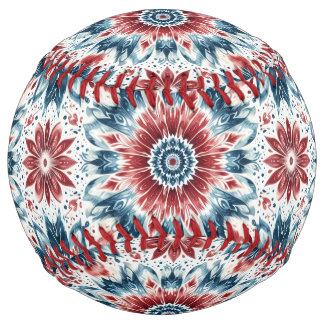 Balle De Softball Flower of Independence 