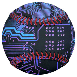 Balle De Softball Geek Sortie carte de circuit électronique Nerd PCB
