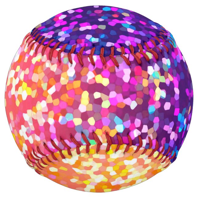 Balle De Softball Graphique de Parties scintillant de softball (Devant)