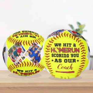 Balle De Softball Homerun Coach Merci Cadeau Personnalisé Photos & N