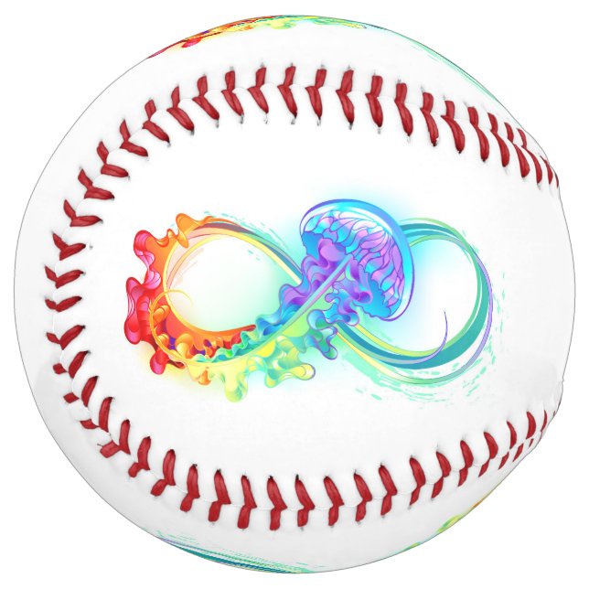 Balle De Softball Infinity avec Rainbow Jellyfish (Devant gauche)