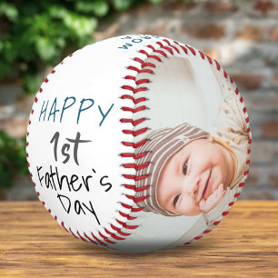 Balle De Softball Joli 1er modèle de texte pour la fête des pères bl