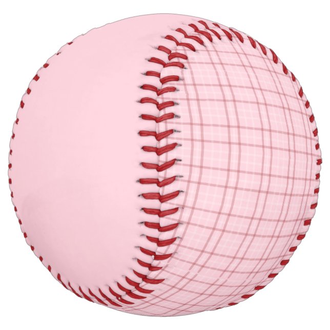 Balle De Softball Joli en rose (Incliné)