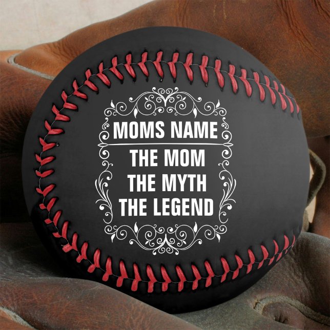 Balle De Softball Journée des mères personnalisées (Créateur téléchargé)