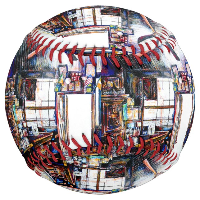 Balle De Softball L'amour n'est pas un mur, c'est un pont (Devant)