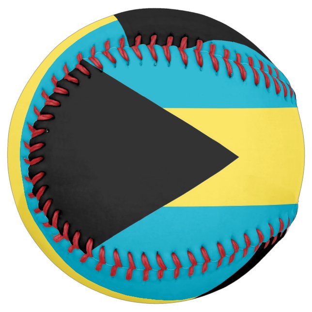 Balle De Softball Le base-ball patriotique avec le drapeau des (Devant gauche)