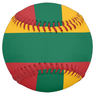 Balle De Softball Lithuania Flag