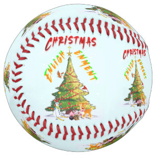 Balle De Softball Lumière de Noël