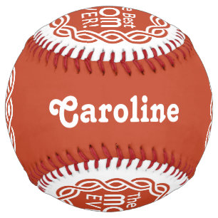 Balle De Softball MEILLEUR MOM personnalisé nom et couleur softball