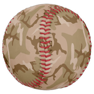 Balle De Softball Motif de camouflage du désert, motif militaire, ar