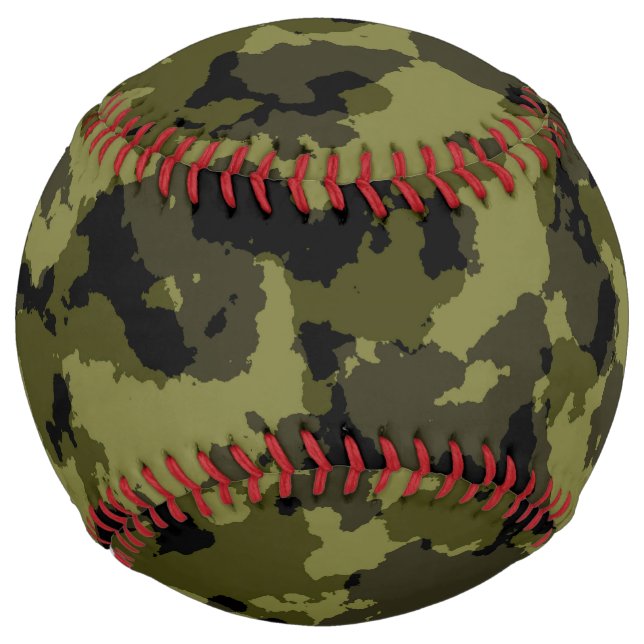 Balle De Softball Motif de style militaire camouflage (Devant)