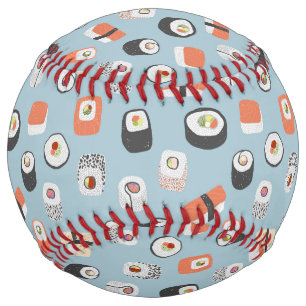 Balle De Softball Motif de sushi