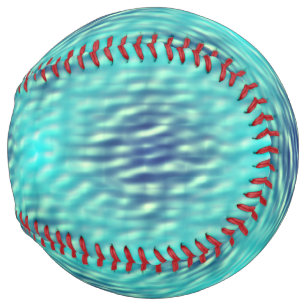 Balle De Softball Motif d'eau de la piscine claire et foncée