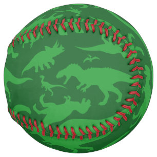 Balle De Softball Motif Dinosaur Vert