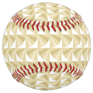 Balle De Softball Motif Gold Waves