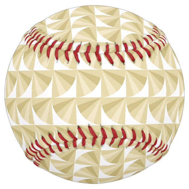 Balle De Softball Motif Gold Waves (Dos)