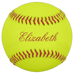 Balle De Softball Nom de la Personnaliser Monogramme