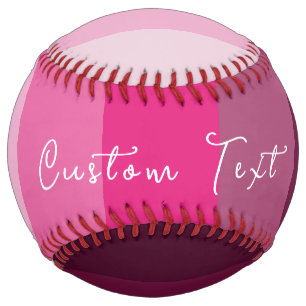 BALLE DE SOFTBALL PALETTE DE COULEUR ROSE JOLIE PALE PLUM STRIPE MOT