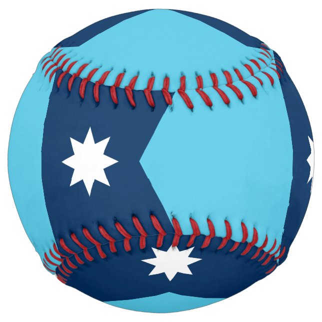 Balle De Softball Patriotic Softball with flag of Minnesota, USA (Devant)