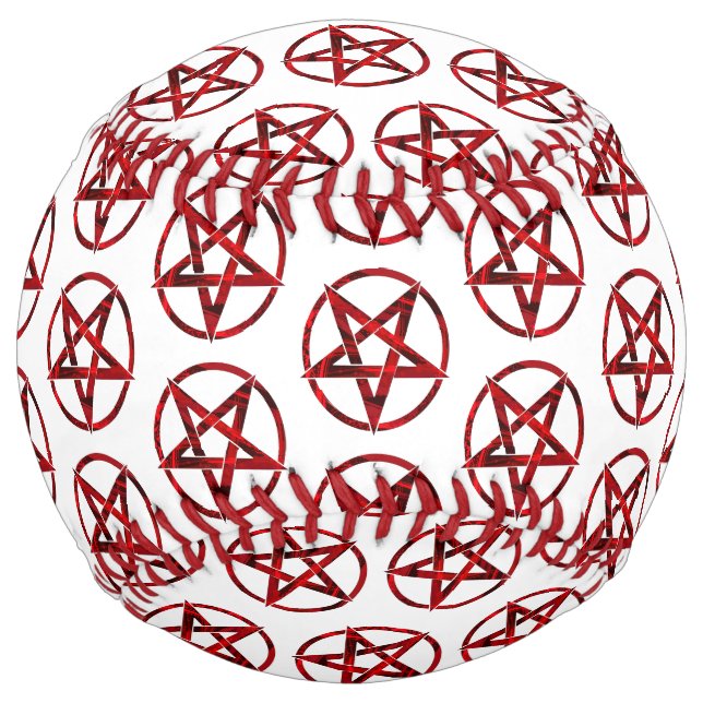 Balle De Softball Pentagram Red Devil (Devant)