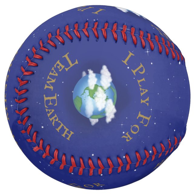 Balle De Softball Personnalisation de l'activisme mondial "Je joue p (Devant gauche)