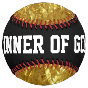 Balle De Softball PURE GOLD FOIL Motif + votre texte / photo