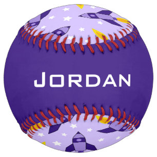 Balle De Softball Purple Retro Rocket Softball