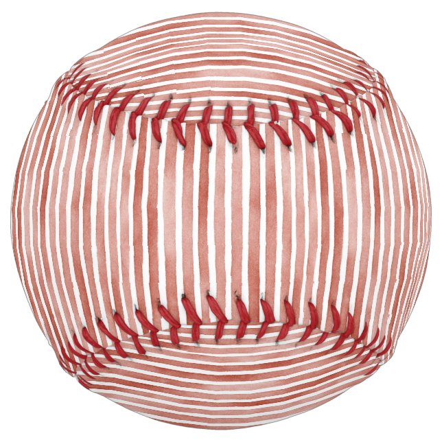 Balle De Softball Red White Stripes (Devant)