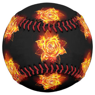 Balle De Softball Rose incendie en floraison