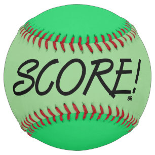 Balle De Softball Score vert 2 tons softball