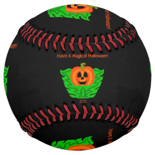 Balle De Softball Softball Citrouille d'Halloween magique