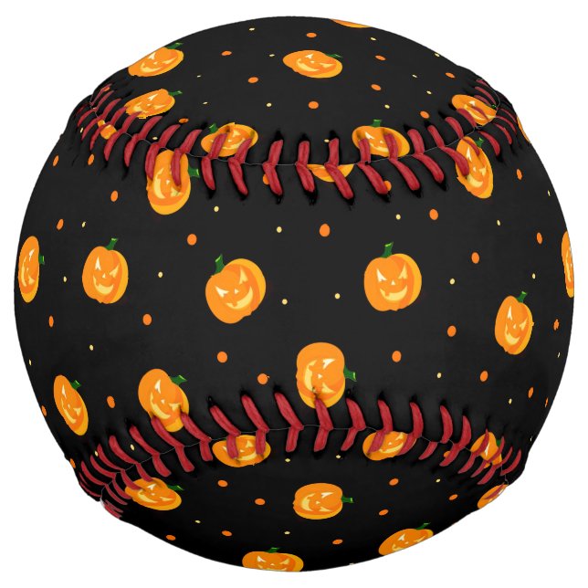 Balle De Softball Softball de pluie citrouille (Devant)