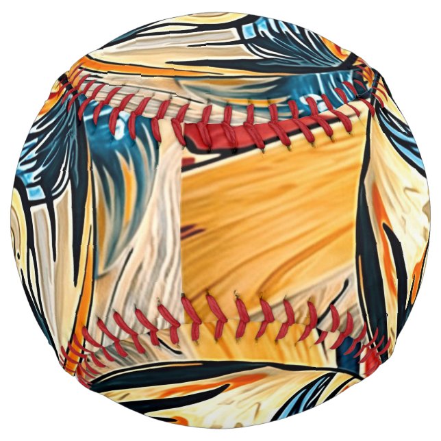 Balle De Softball Softball inspiré par les cris (Devant)