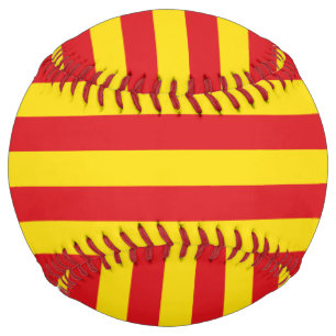 Balle De Softball Softball patriotique avec drapeau de Catalogne
