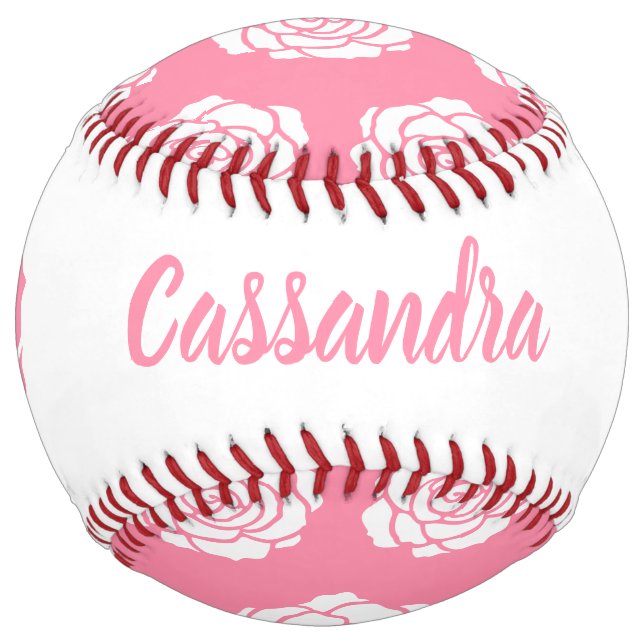 Balle De Softball Softball Rose (Devant)