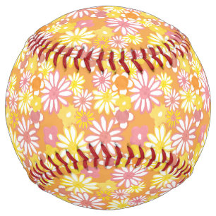 Balle De Softball Softball Summer Daisy