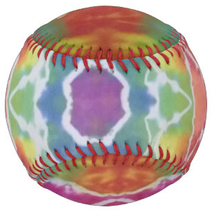 Balle De Softball teinture à cravate softball arc-en-ciel mandala