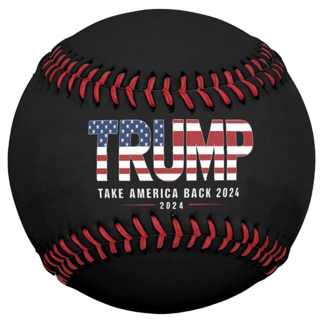 Balle De Softball Trump 2024 Redonner l'Amérique aux cadeaux américa (Devant)