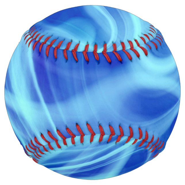Balle De Softball Un brouillard bleu mystique (Devant)