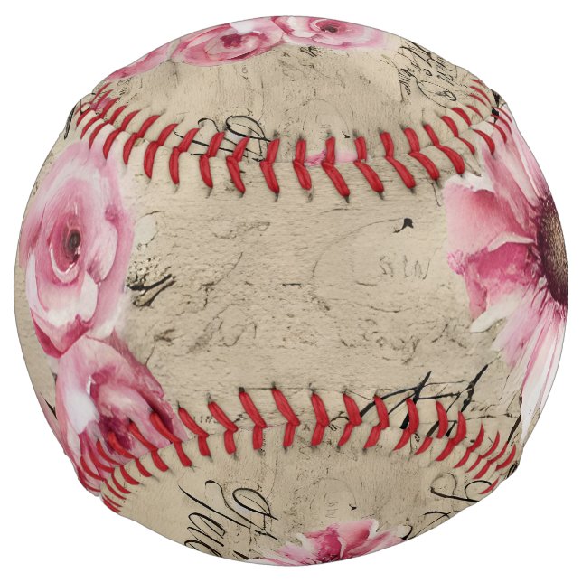 Balle De Softball Une Ephemera Design Series 20 (Devant)