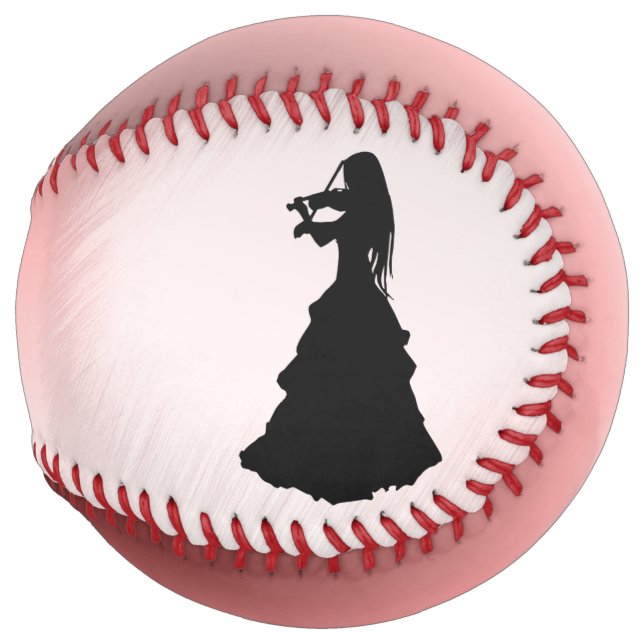 Balle De Softball Une fille tzigane joue du violon (Devant droit)