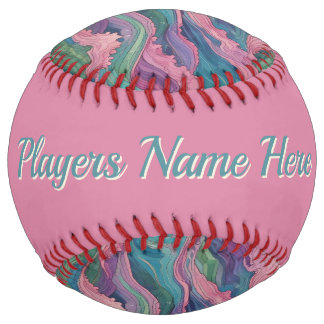Balle De Softball Vagues de Sirène (personnalisées)