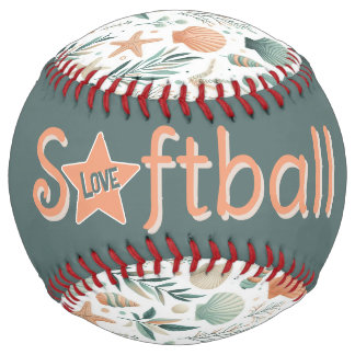 Balle De Softball Vie sous-marine sereine (personnaliser)