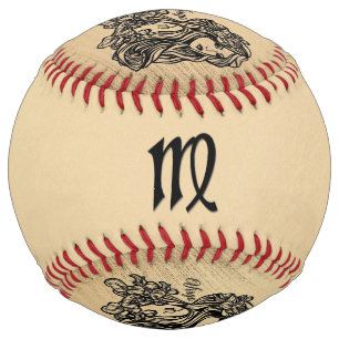 Balle De Softball Virgo Zodiac Rustique
